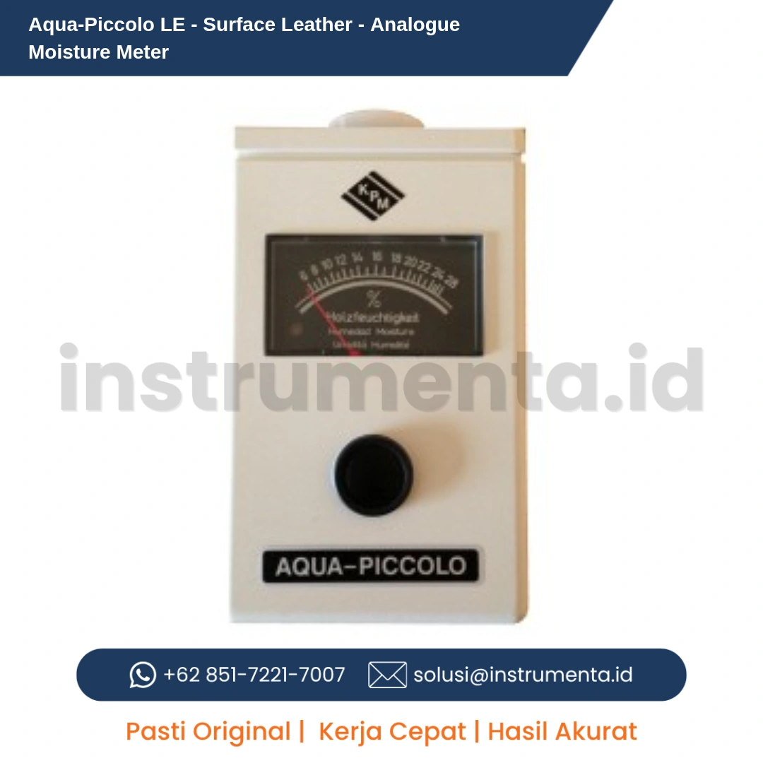 Distributor Aqua-Piccolo LE Surface Leather Analogue Moisture Meter KPM Aqua-Boy Alat Ukur Kadar Air Permukaan Kulit Analog Portable Non-Destructive